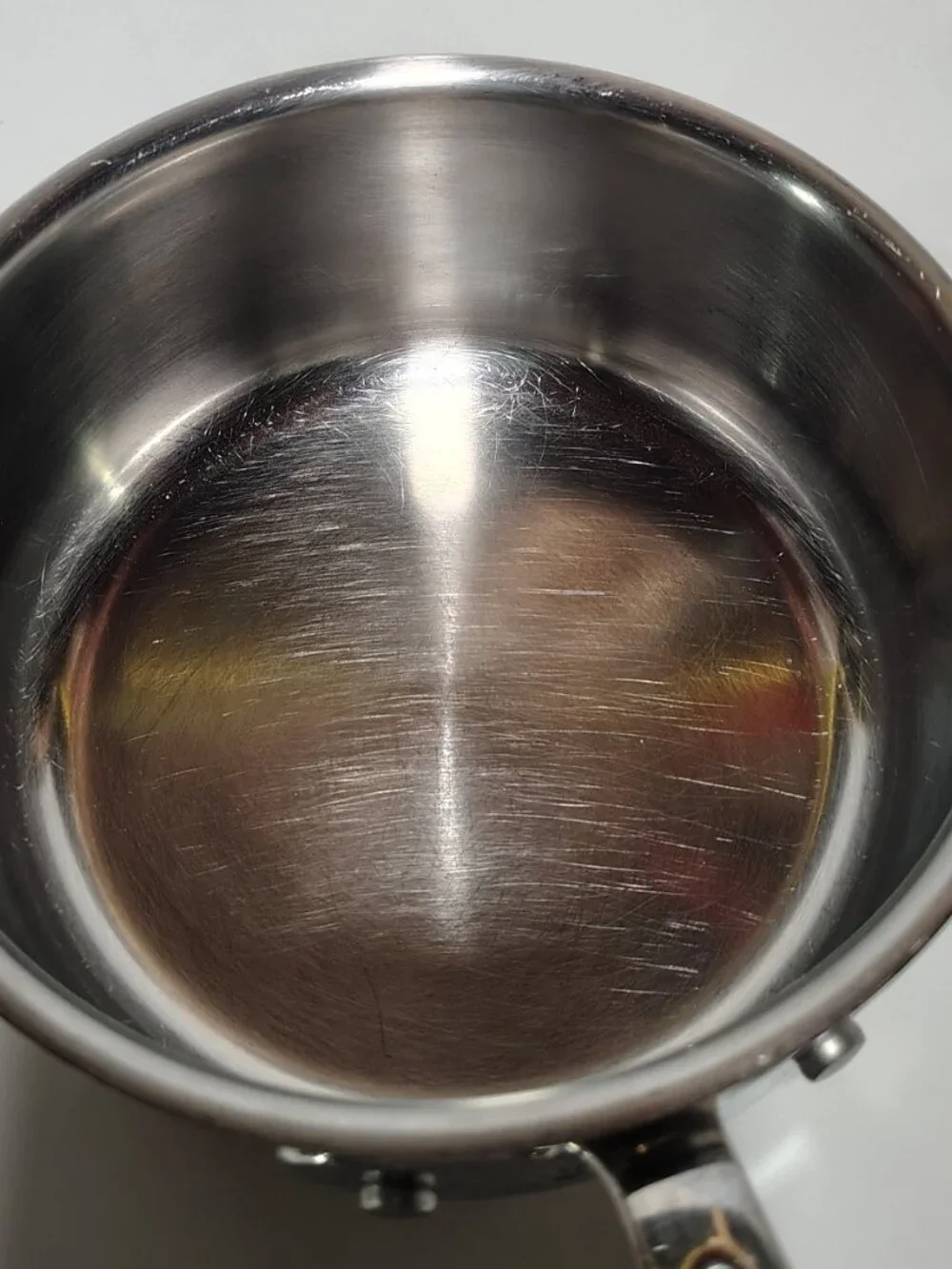 Emeril 1 Qt Quart Cook Saucepan Pot Stainless Steel Copper Core Glass Lid
